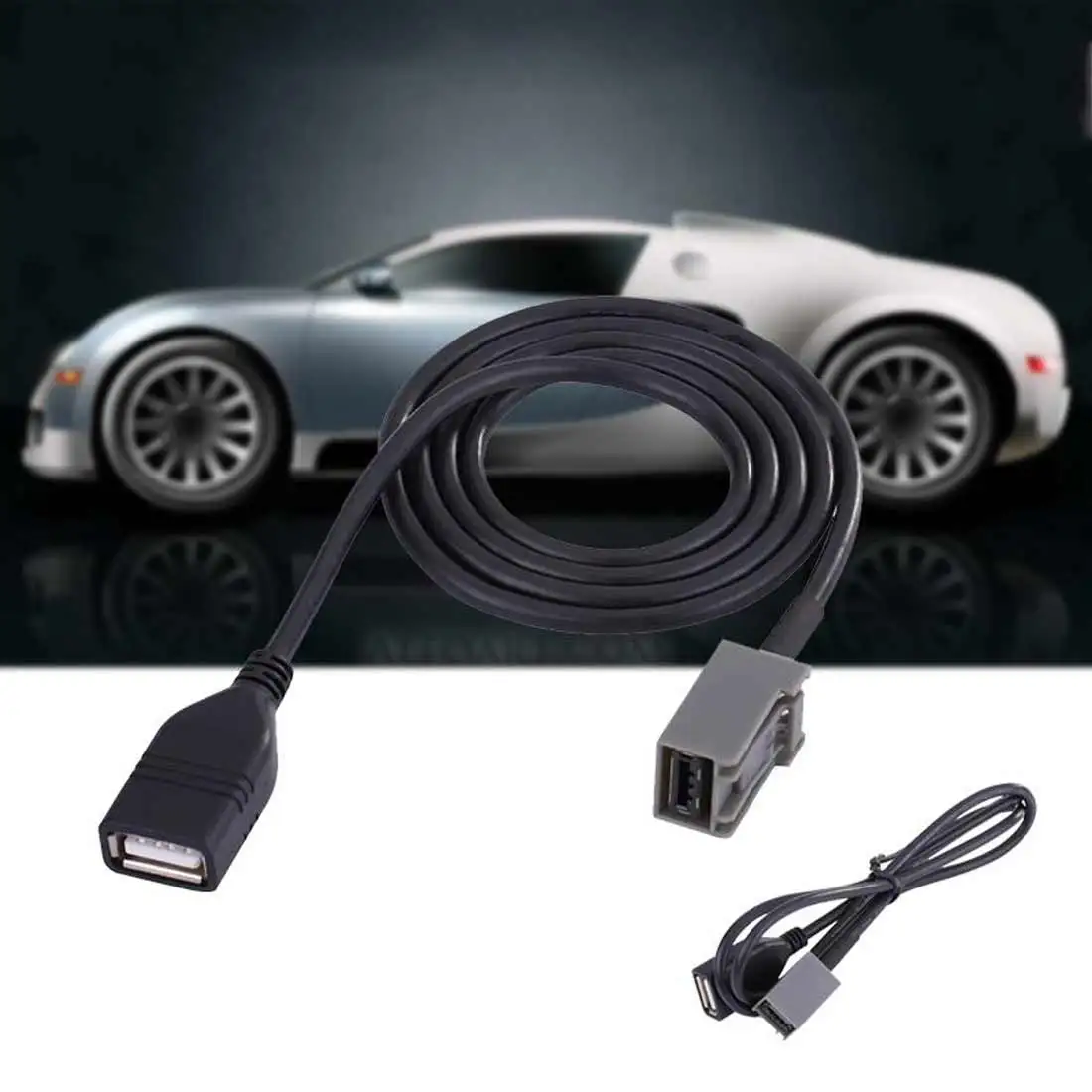Автомобильный USB AUX кабель провод адаптер аудио медиа музыкальный интерфейс для