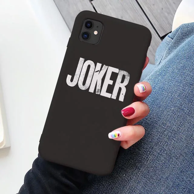 Черный Joker Joaquin Phoenix movie TPU Мягкий резиновый чехол для телефона чехол для iPhone 11 Pro Max 6 6S 7 7plus 8 8Plus X XS MAX XR - Цвет: B Joker 4