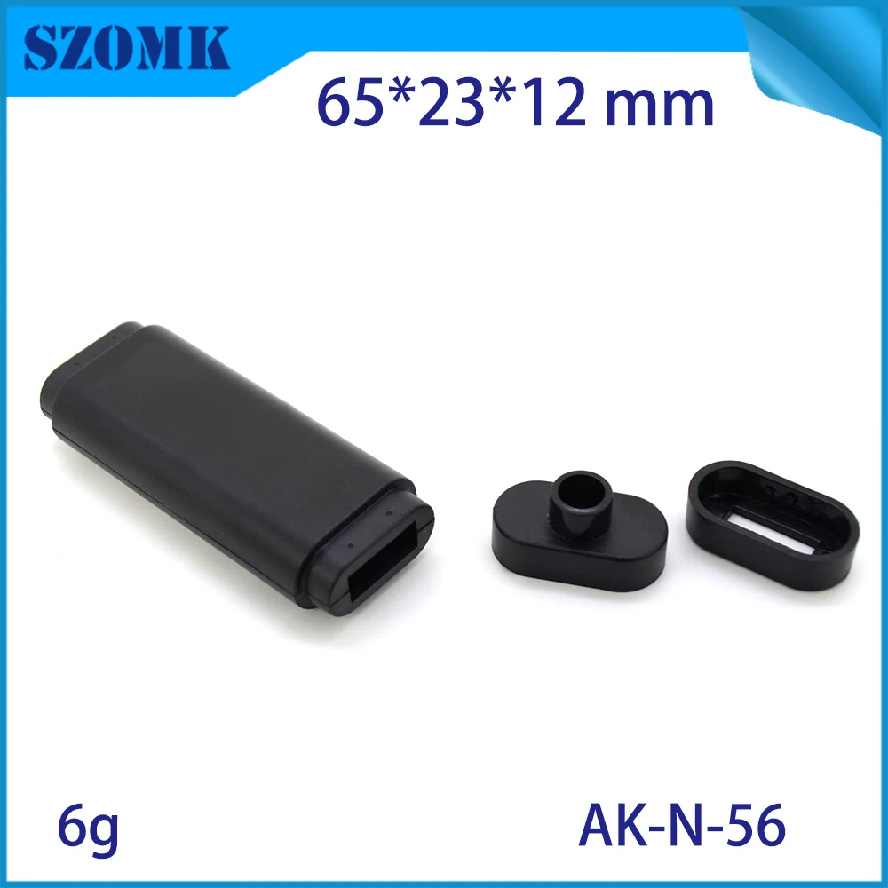 1 шт. 65*23 * 12abs черный пластиковый корпус в форме suqare usb линейный Соединительный