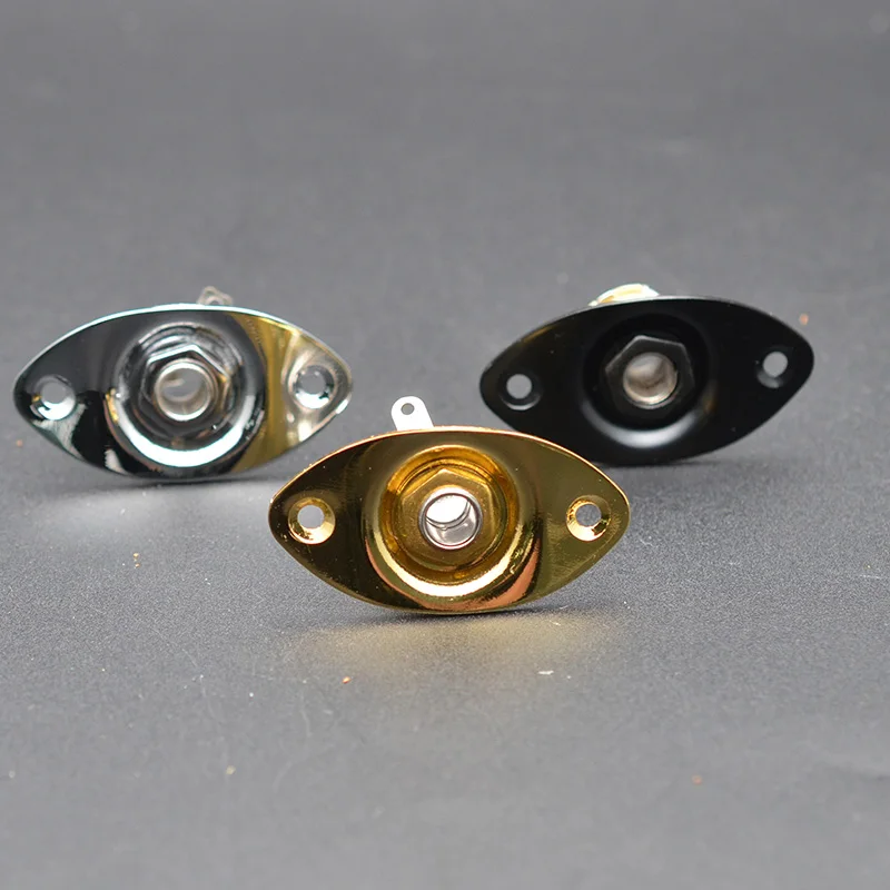 elektrische gitarre pickup oval 635mm ausgang jack platte jackplate buchse jack für lp elektrische gitarre accesorios guitarra free global shipp