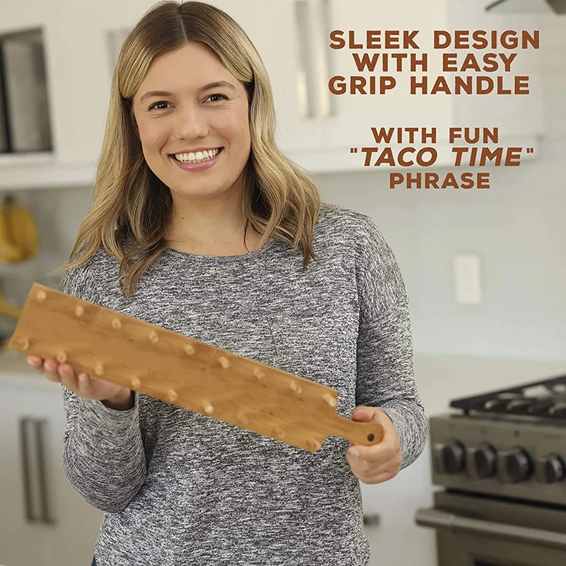 Первоклассный бамбуковый поднос Taco и для аппетита подставка Вмещает 8 мягких или