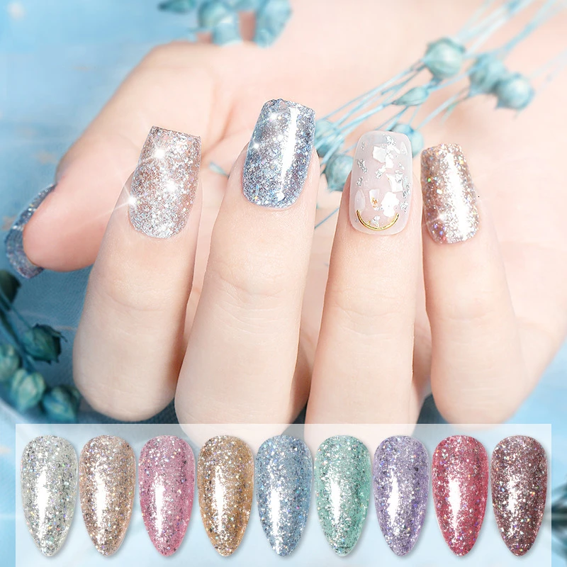 Суперплатиновый гель для ногтей 1 коробка суперблестящие цветные краски