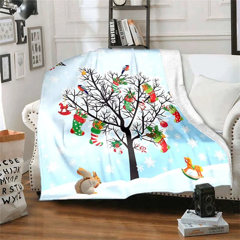 Супермягкое фланелевое одеяло с принтом Древо жизни Фланелевое покрывало