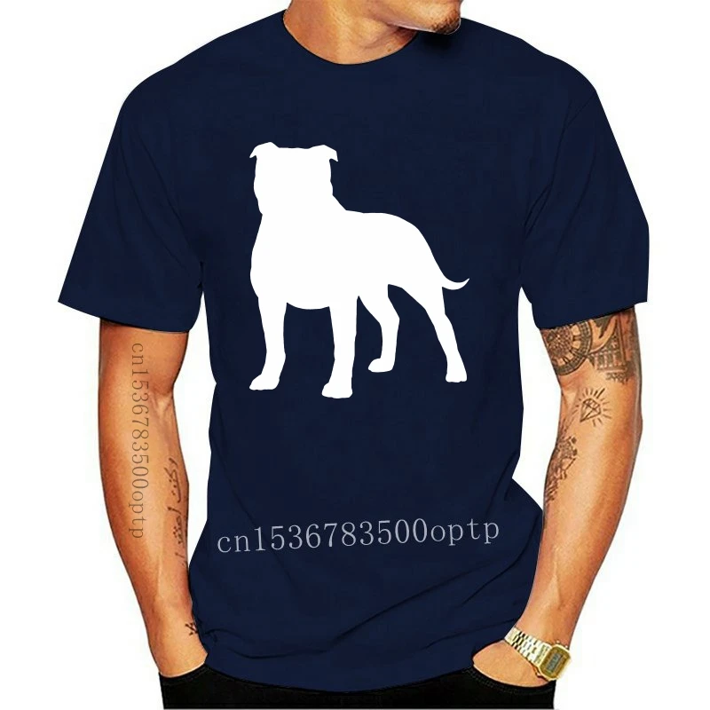 

Футболка с принтом персонажа стаффордшира Бультерьера, футболка с принтом, модная футболка