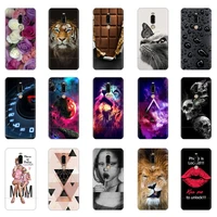 silicone cover for meizu note 8 note8 6 0 case soft tpu protective phone case for meizu note 8 cover flowers paint bumper shell