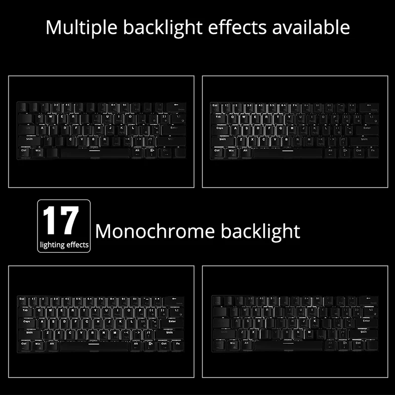 Ajazz Беспроводная механическая клавиатура Bluetooth 3 0 двойной режим задний