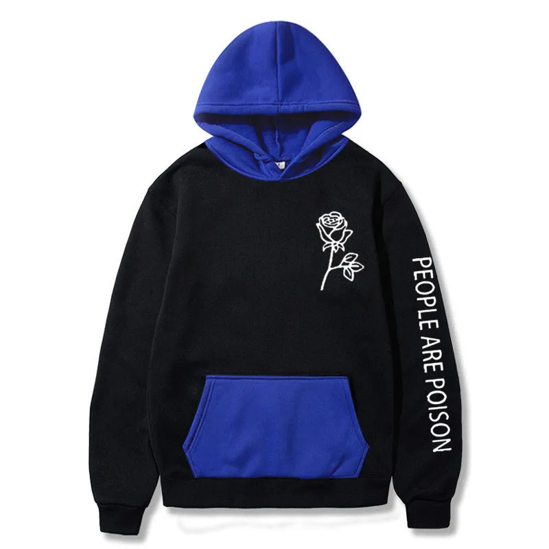 

Hoodies Men Fashion Rose Flower Print Pullover Winter Unisex Hoody Streetwear Casual Sweatshirts Trend Street Tops Hip Hop Coats