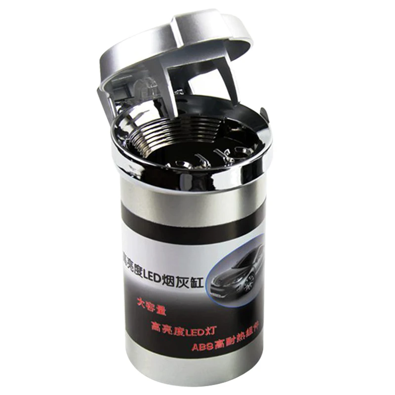 

Car Ashtray LED Light Automobile Ashtray Storage Cup with Lid Automotive Interior Supplies FOU99