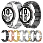 Ремешок из нержавеющей стали для наручных часов, металлический браслет для Samsung Galaxy Watch 4 Classic 42 мм Active 2 44 мм 40 ммWatch 3 45 мм 41 мм