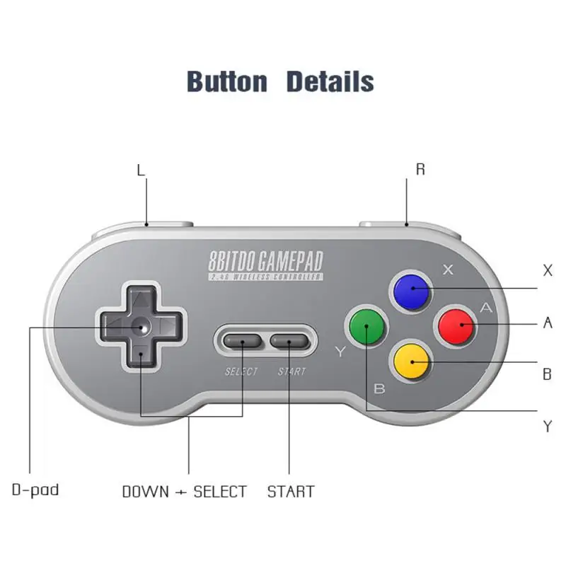 8bitdo SN30 2 4G и SF30 контроллер Беспроводной игрового контроллера геймпад для SNES SFCfor