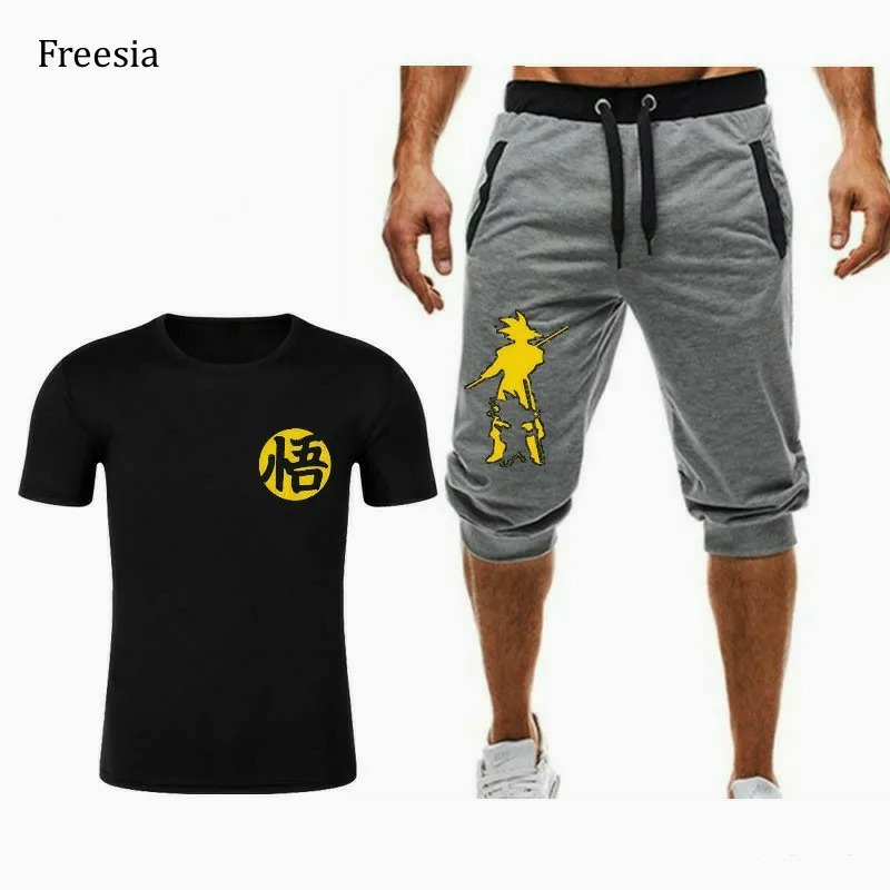 Новинка лета 2019 Мужская модная одежда с принтом футболка коротким рукавом