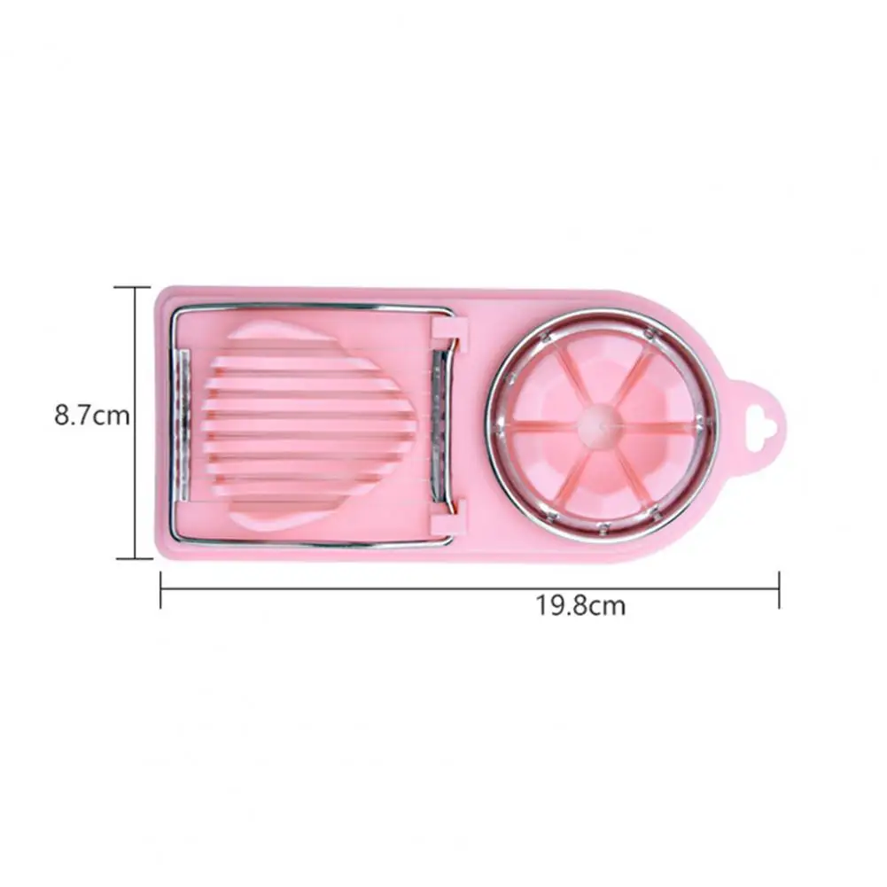 

Egg Cutter Multifunctional Heat Resistance Stainless Steel Strawberry Fruit Garnish Slicer for Slicing