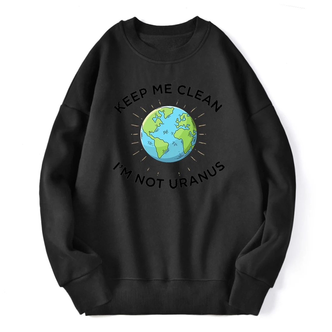 

Funny Design New Winter Fleece Sweatshirt Male Long Sleeve O Neck Streetwear Hoodie Casual Loose Black Outdoor Black Pullover