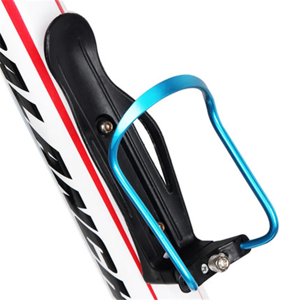Bicycle Aluminum Adjustable Handle Water Bottle Kettle Holder for Travel Cycling Portable with Fixed Screw Adjustment Knob | Спорт и
