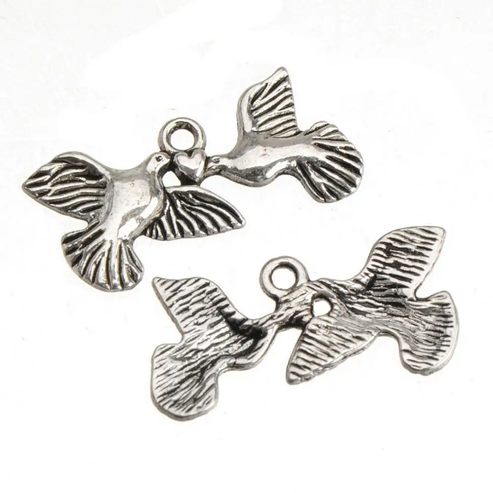 Подвески с животными diy украшения ручной работы серебряная тарелка плоский