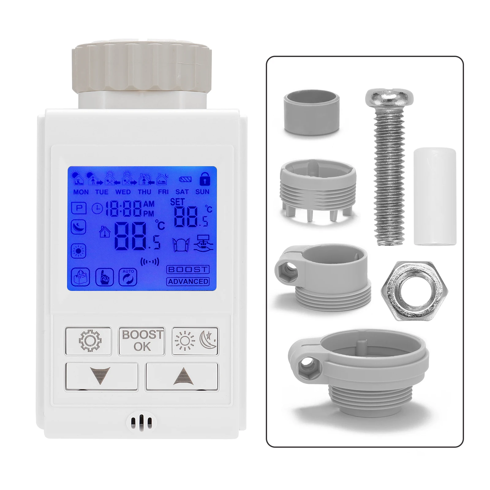 Термостатический радиаторный клапан интеллигентая (ый) Контроль температуры