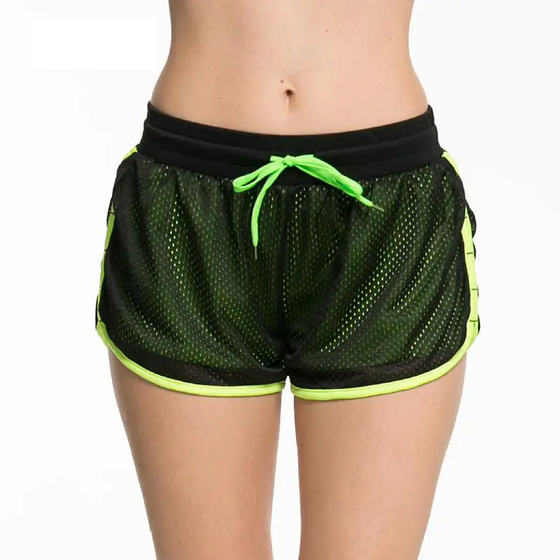

2021 NeonWomen Short Tights Gym Sport Shorts Womans Fitness Clothing For Ladies Summer Sportswear Yoga Running Shorts
