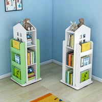 360 rotating household bookcase furniture childrens bookshelf magazine picture book newspaper shelf floor simple bookshelf