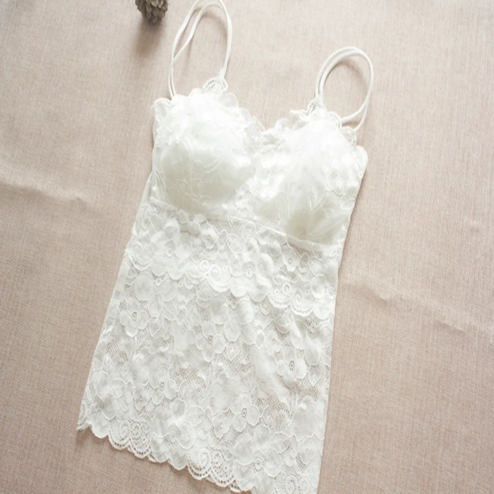 

Sexy Camisole lace Off Shoulder Sling Tank Women Beauty Back Anti-Light Bottoming Wrapped Chest Vest Underwear ceinture femme f4