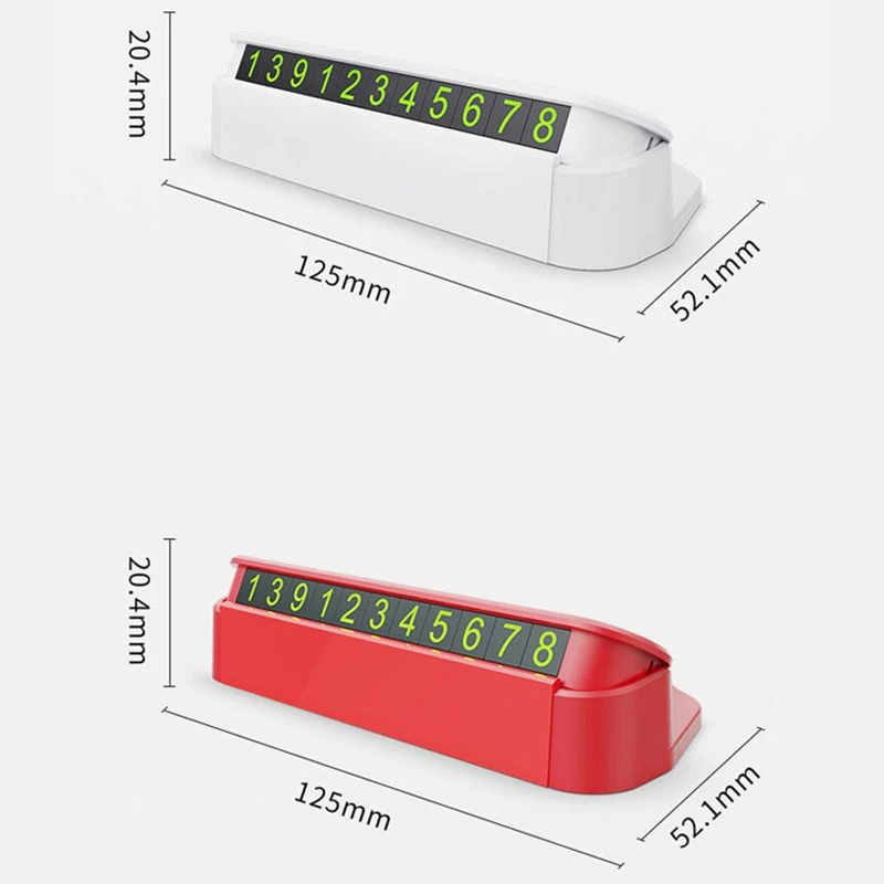 Car Sticker Temporary Parking Card Phone Number Plate Hide Accessories | Автомобили и мотоциклы