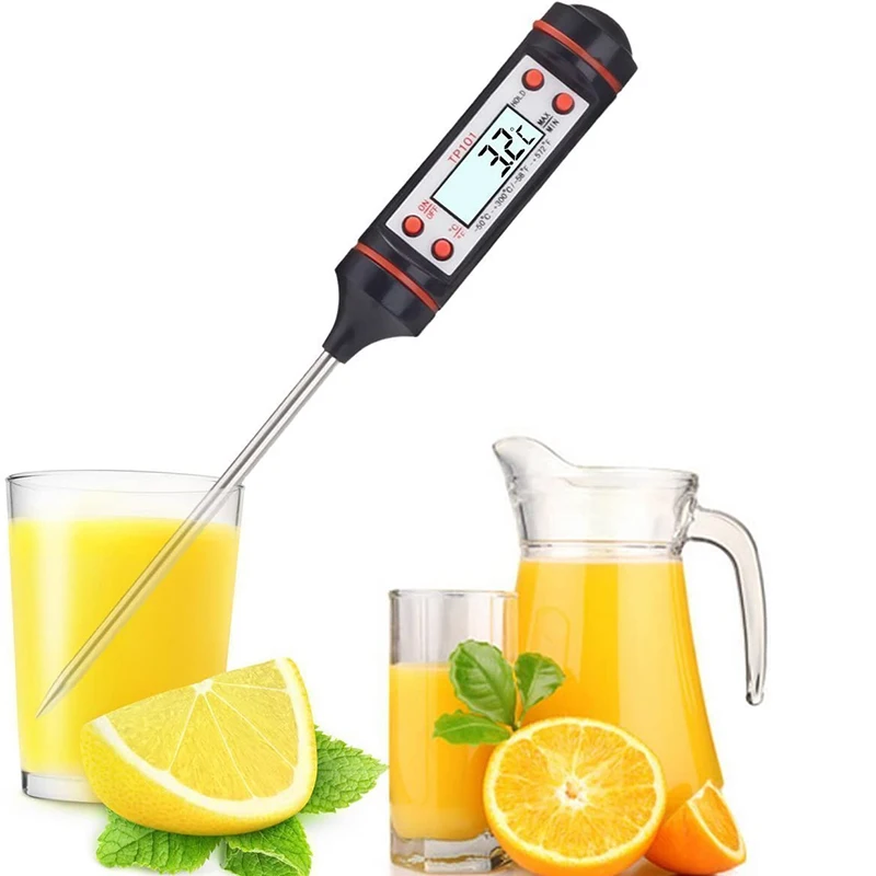 

Electronic Digital Foods Thermometer For Cake Candy Fry BBQ Food Meat Temperature Household Thermometers with Long Probe