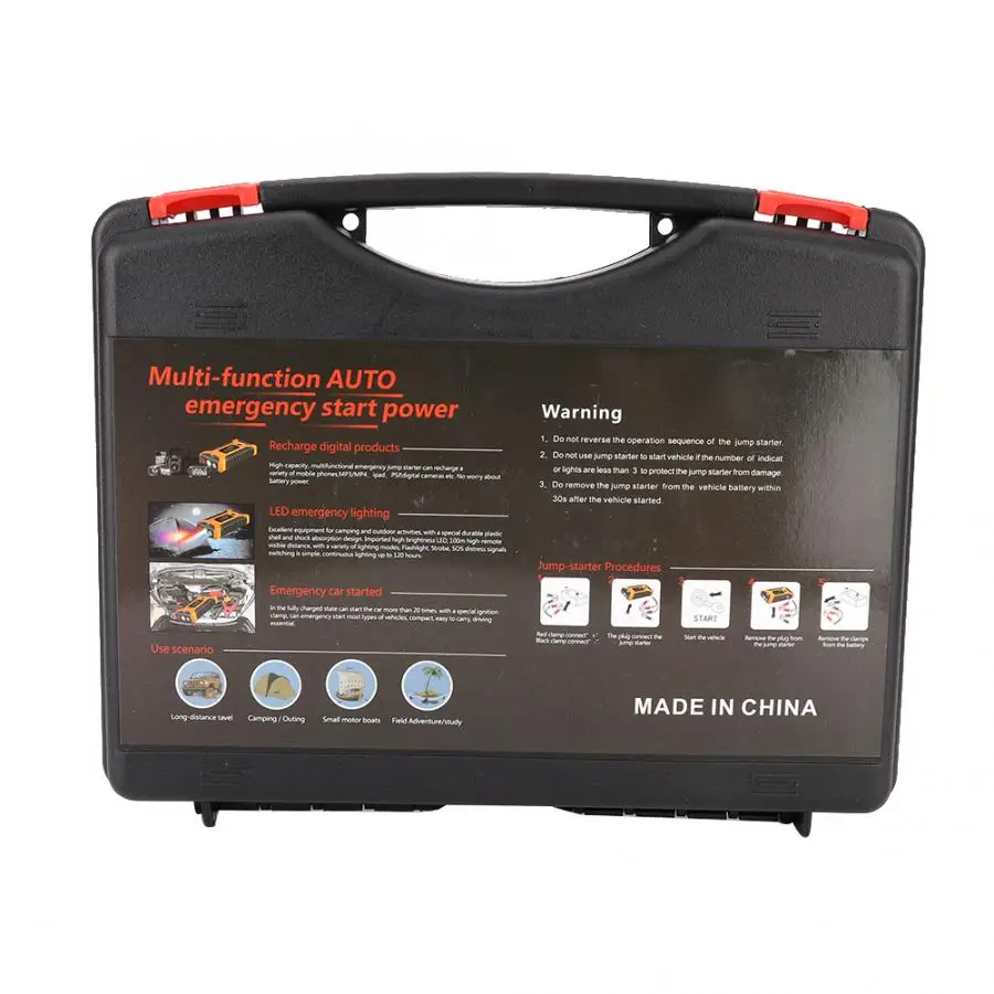 U.S. regulations Автомобильный аварийный пуск питания аккумулятор портативный 20000mAh 110-240V автомобильный аксессуар voiture - Цвет: U.S. regulations