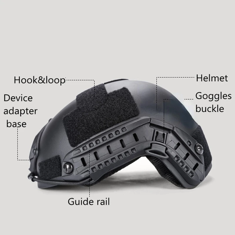 Тактический шлем Fast MH PJ Casco для страйкбола пейнтбола боевые шлемы спорта на