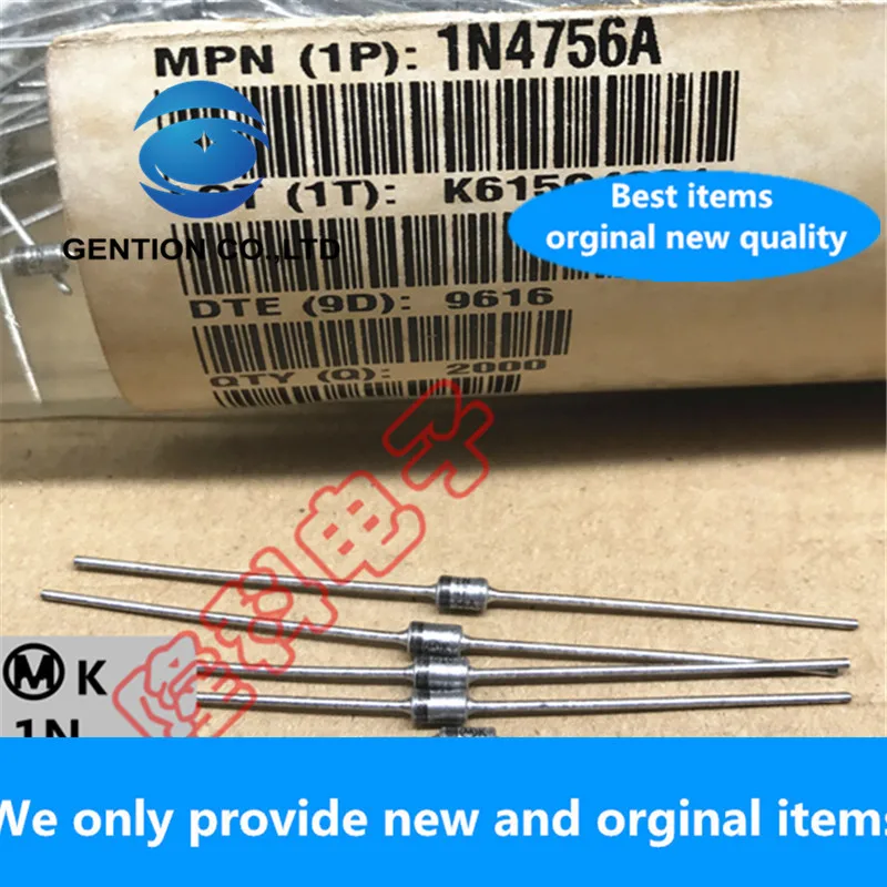 Стабилитрон IN4760A, 100%, 30 шт., 68 в, 1 Вт, серебристый, для аудиофилов