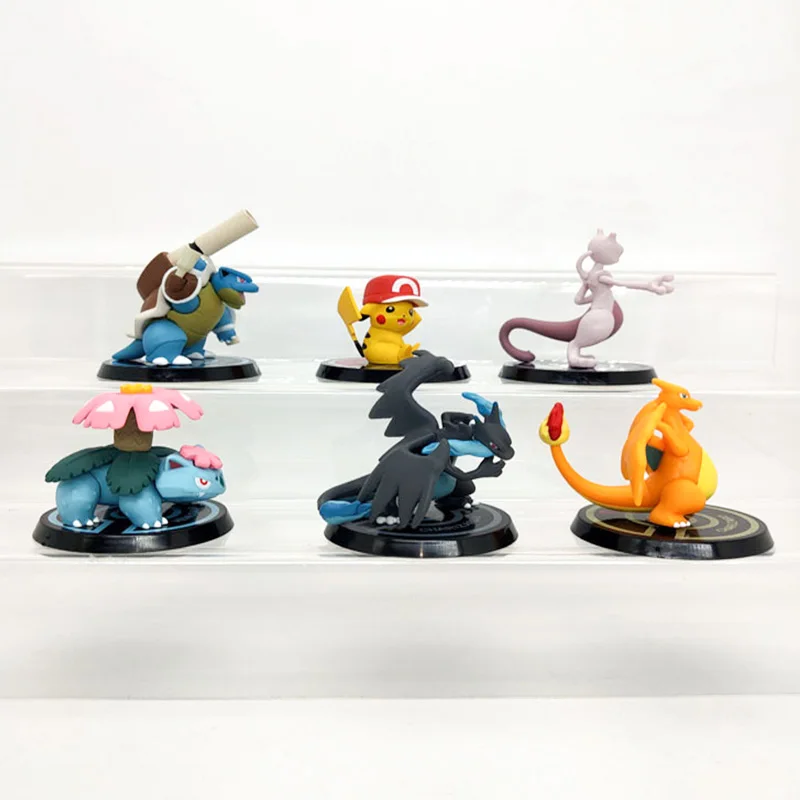 Куклы Takara Tomy Pokemon 6 шт./компл. экшн фигурка 8 см Пикачу Mewtwo Venusaur чармандер Чаризард X
