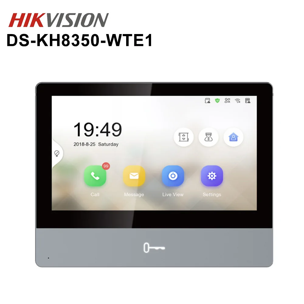 

Hikvision DS-KH8350-WTE1 KH8 Series монитор для домашней станции POE Hik-connect WiFi видеодомофон с дистанционным управлением
