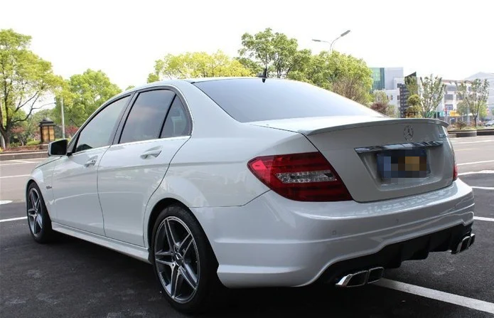 

Applied to Mercedes 07-14 Benz W204 C-class Refitted C63 Amg Large Surround Front and Rear Bars Side Skirt