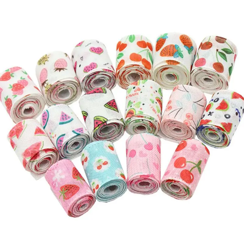 6 3 см имитация фруктов лента из конопли 5 ярдов принт хлопка конопля украшение для