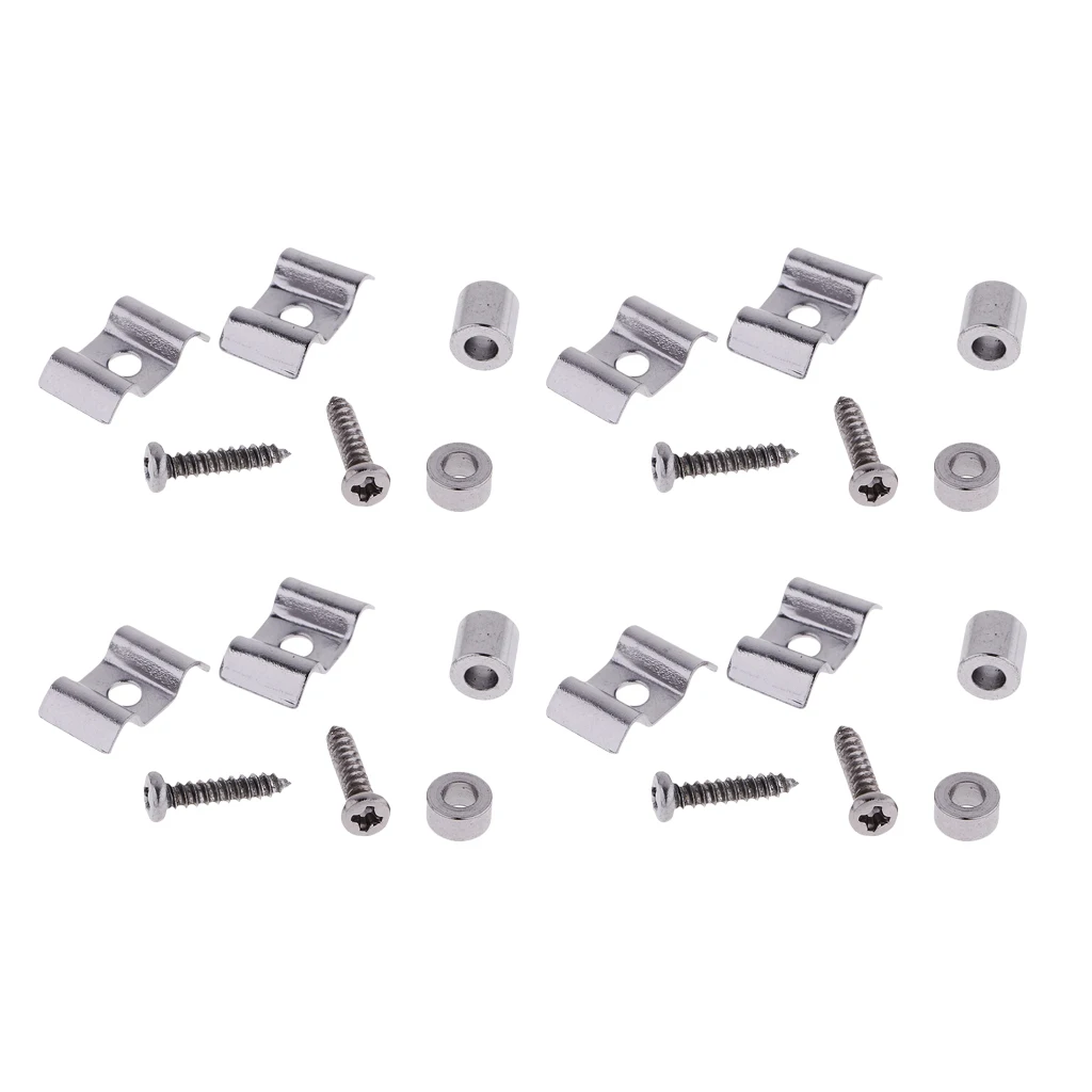 

4 пары гитарная роликовая нить направляющая фиксатор для ST SQ гитарные аксессуары для электрогитары Аксессуары для инструментов-серебро