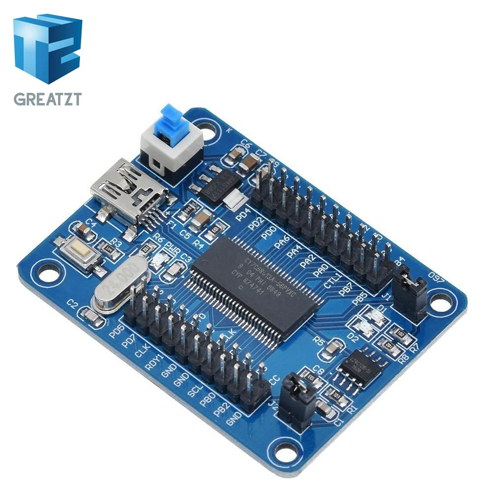 USB-материнская плата EZ-USB FX2LP CY7C68013A макетная логический анализатор с