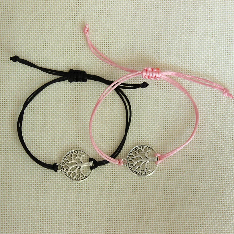 2 шт. винтажные браслеты с подвесками для женщин мужчин детей красной нитью