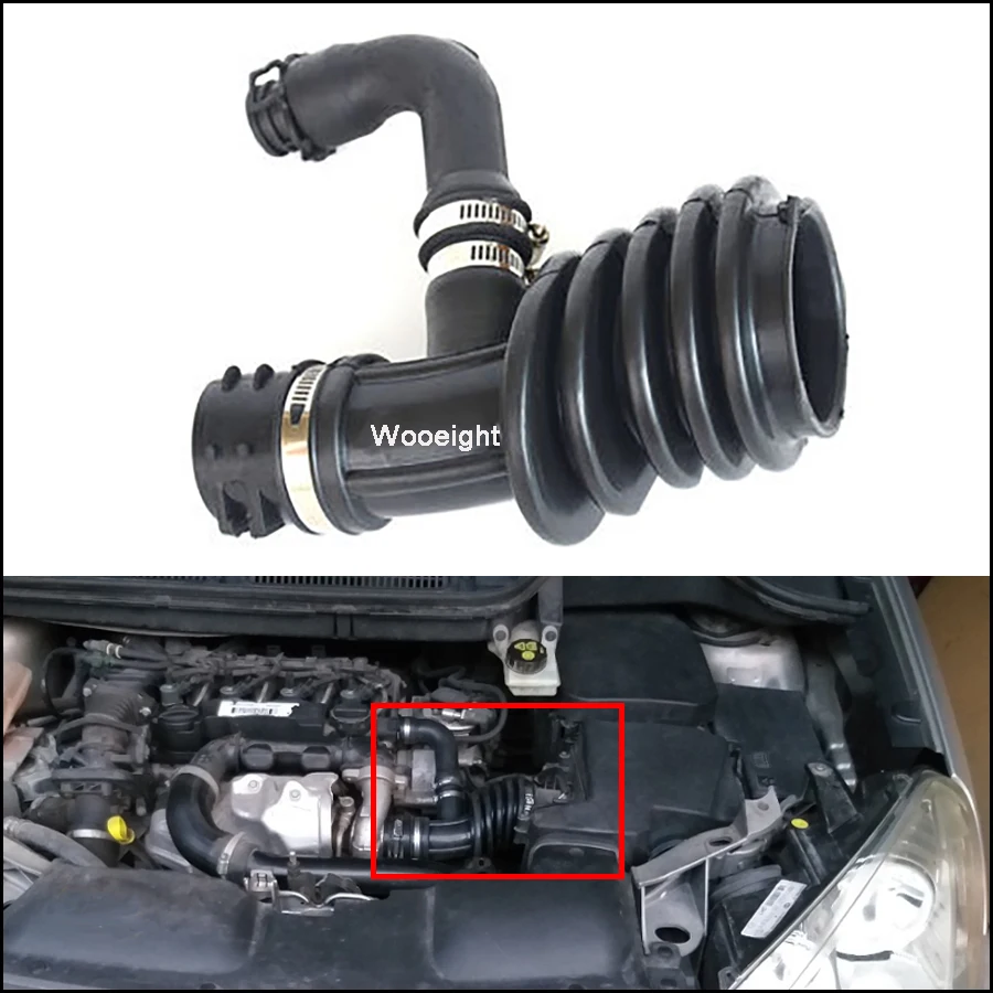 Воздушный фильтр Wooeight впускной шланг труба 1673571 7M519A673EJ подходит для Ford Focus MK II