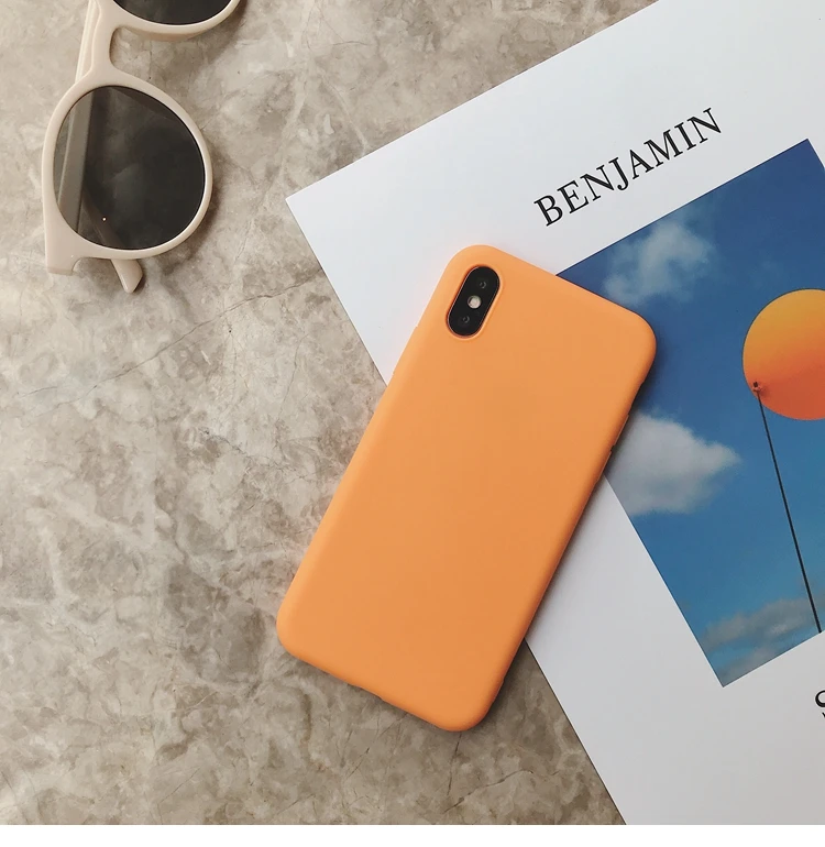 Силиконовый чехол для iPhone 11 Pro Max, чехол из мягкого ТПУ, матовый цветной чехол для телефона s, чехол для iPhone 6 7 8 Plus 6S XS Max XR X Etui