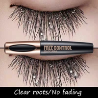 4d silk fiber mascara lengthening black eyelash extension eye lashes brush waterproof long lasting black long curling mascara