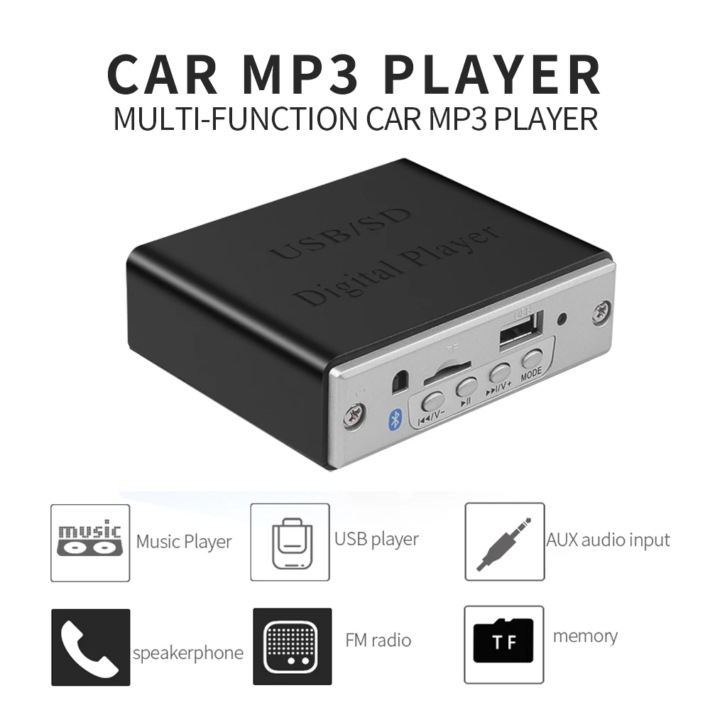 KEBIDU DC 12 В беспроводной Bluetooth MP3 декодер плата Автомобильный музыкальный плеер с