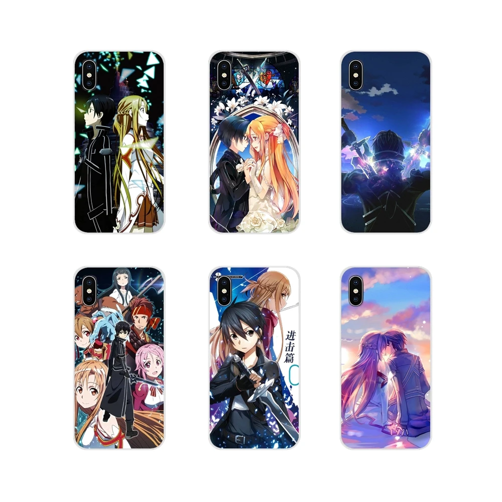 Buy Phone Shell Covers For LG G3 G4 Mini G5 G6 G7 Q6 Q7 Q8 Q9 V10 V20 V30 X Power 2 3 K10 K4 K8 2017 Sword Art Online Japanese anime on