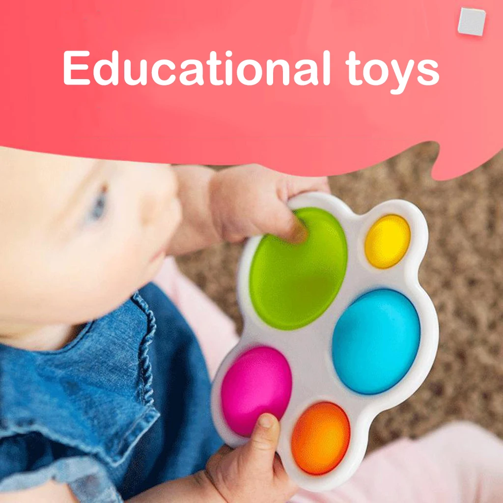 

Baby Simple Sensory Toys, Silicone Flipping Board for Toddler Early Educational Fidget Toy, Teething Toy for Age 6 Months and up