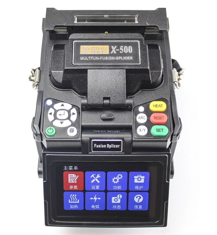 X-500 fusionadora fibra optica X500 FTTH High Precision Dual Heater 7s Fiber Optic price fiber fusion splicer | Мобильные телефоны