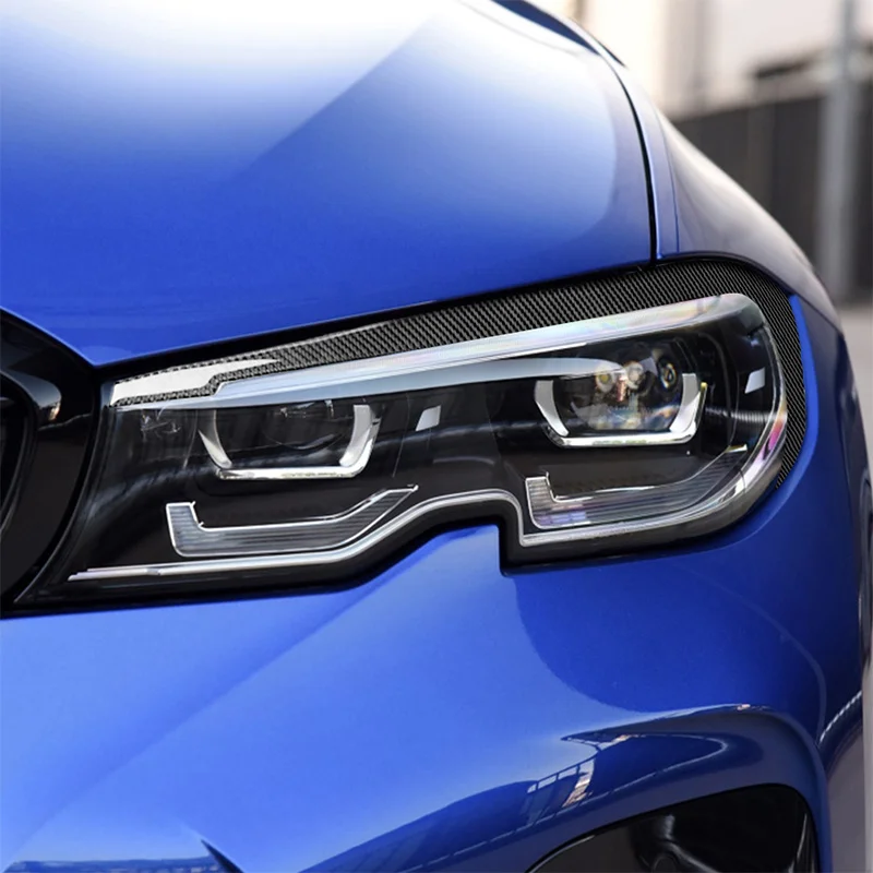 

Suitable for Bmw 2019-2020 New 3 Series G20 G28 325li 330d 335 Carbon Fiber Headlight Eyebrow