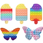 Игрушки для снятия стресса с мороженого радужные пузырьки игрушки для снятия стресса сенсорная игрушка для снятия аутизма пузырьки сенсорные пузырьки