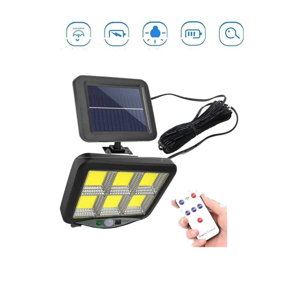 

seperable 120 LED Solar Lights Outdoor Sunlight Waterproof PIR Motion Sensor Street solar lamps For Garden Decoration indoor 5M