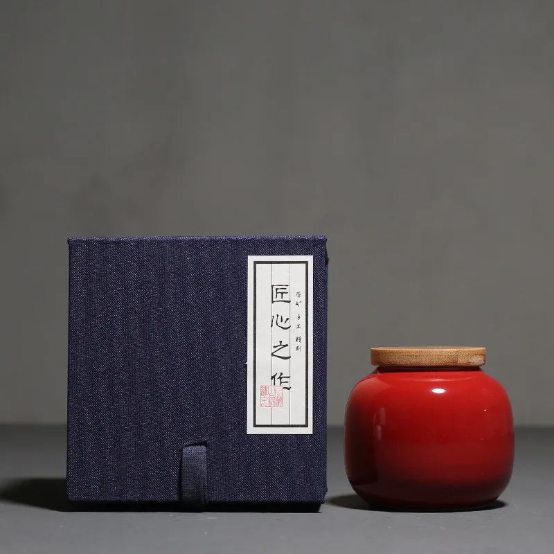 Loiesag Ceramic Tea Box Colorful Caddy Caddies Containers Kitchen Portable Travel Storage Candy Coffee Snacks Jar | Дом и сад