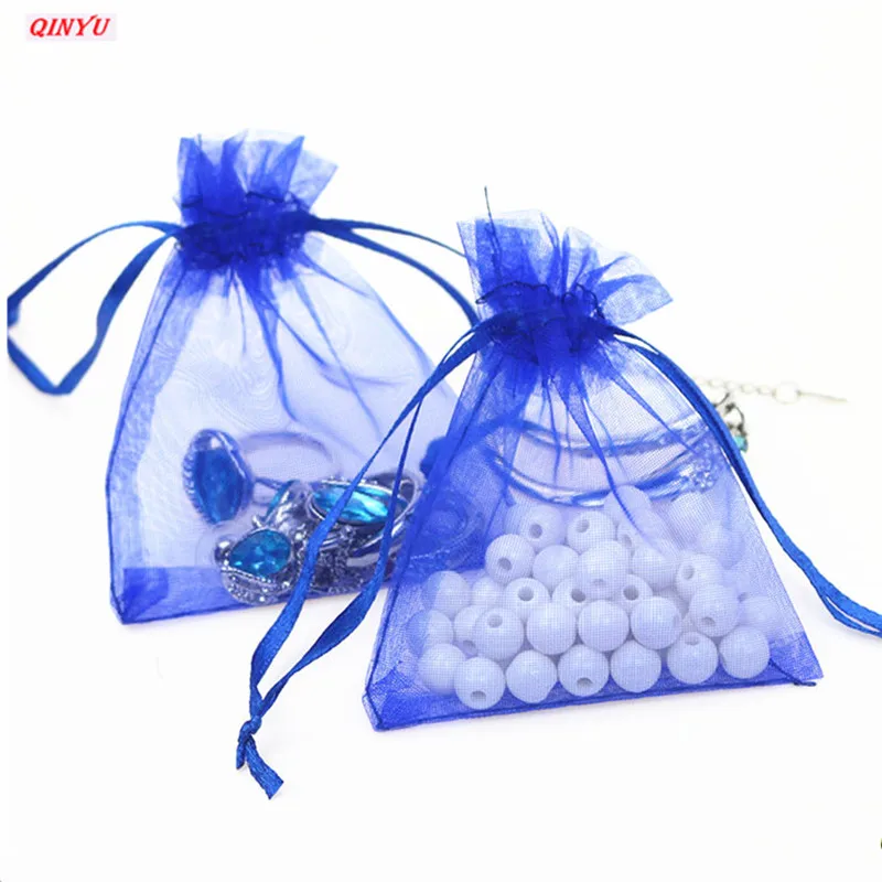 50Pcs Organza Gift Bags Sheer Gauze Element Bag Jewelry Packing Drawable Wedding Decor 5Z | Дом и сад