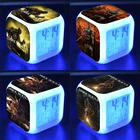 Часы Dark Souls Alram Artorias светодиодные цифровые, многофункциональные светящиеся электронные часы для спальни и детей, подарок для детей