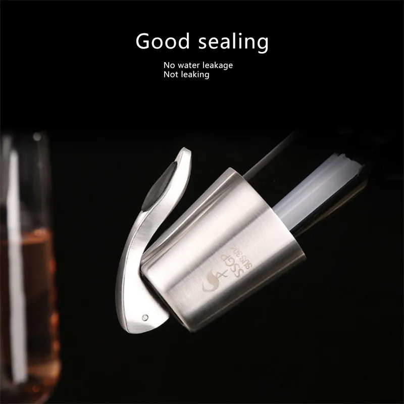 Пробка для винных бутылок с прессом нержавеющая сталь 304 вакуумный герметик