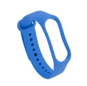 Mi Band 3 ремешок браслет силиконовый браслет Xiaomi черный смарт mi band 4 аксессуары ремешок для Xiaomi mi 3 - Цвет: Aristocratic blue